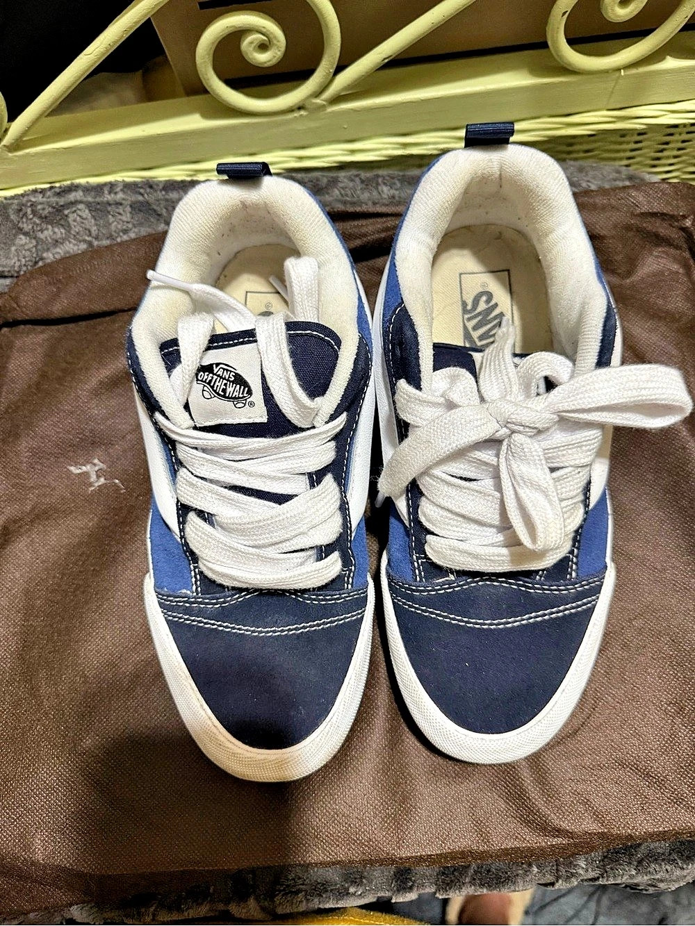 Vans Knu Skool Blue White Sneakers